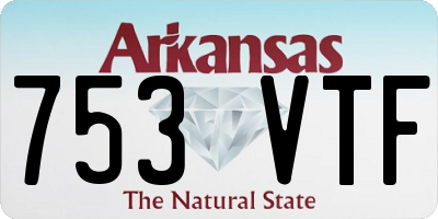 AR license plate 753VTF