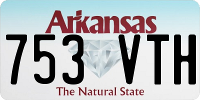 AR license plate 753VTH