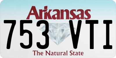 AR license plate 753VTI