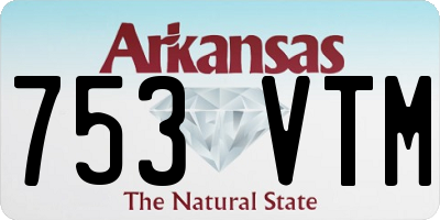 AR license plate 753VTM