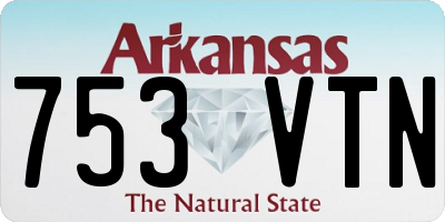 AR license plate 753VTN