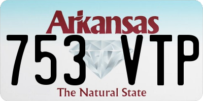AR license plate 753VTP
