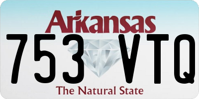 AR license plate 753VTQ