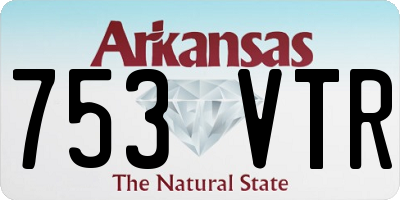 AR license plate 753VTR