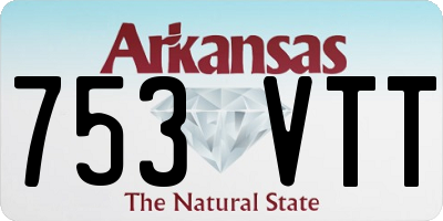 AR license plate 753VTT