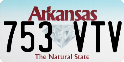 AR license plate 753VTV