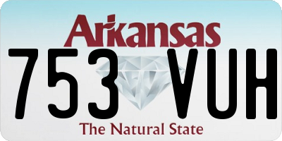 AR license plate 753VUH