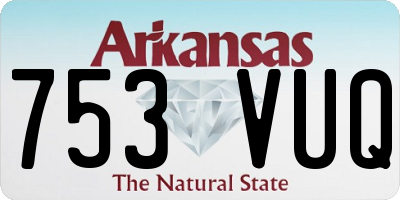 AR license plate 753VUQ