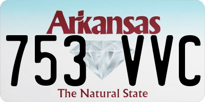 AR license plate 753VVC