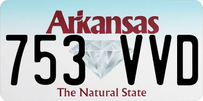 AR license plate 753VVD