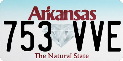 AR license plate 753VVE