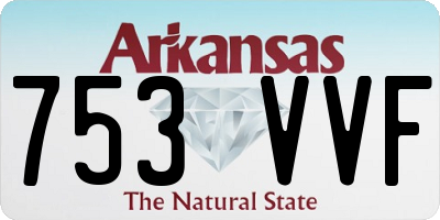 AR license plate 753VVF