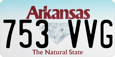 AR license plate 753VVG