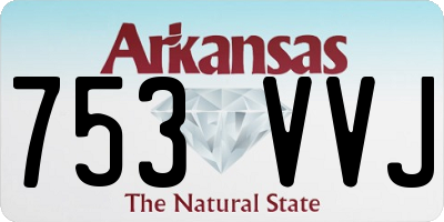 AR license plate 753VVJ