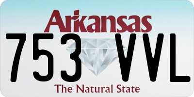 AR license plate 753VVL