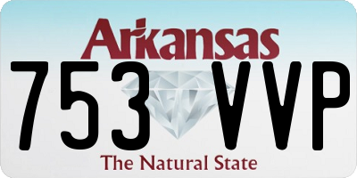 AR license plate 753VVP