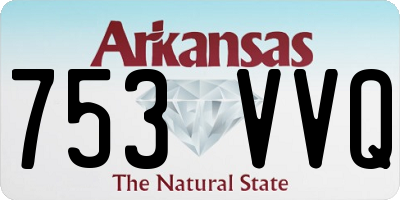 AR license plate 753VVQ