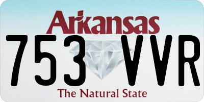 AR license plate 753VVR
