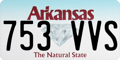 AR license plate 753VVS