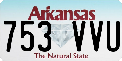 AR license plate 753VVU