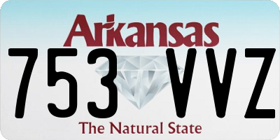 AR license plate 753VVZ
