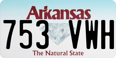 AR license plate 753VWH