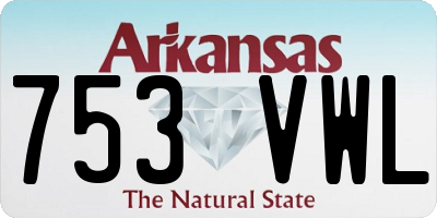 AR license plate 753VWL