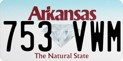 AR license plate 753VWM