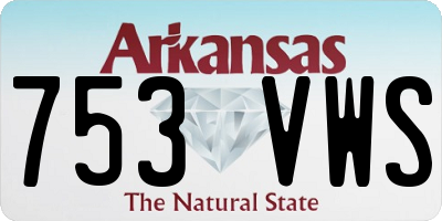 AR license plate 753VWS