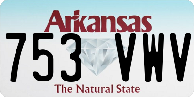 AR license plate 753VWV
