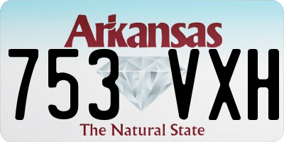 AR license plate 753VXH