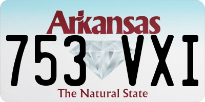 AR license plate 753VXI