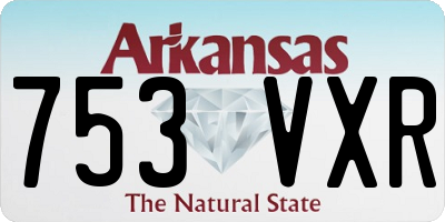 AR license plate 753VXR