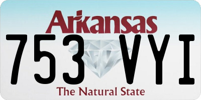 AR license plate 753VYI