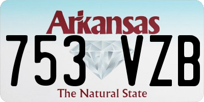 AR license plate 753VZB