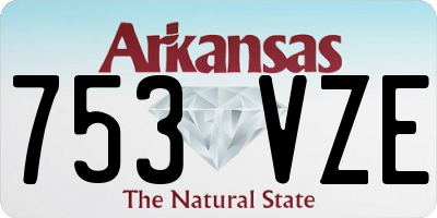 AR license plate 753VZE