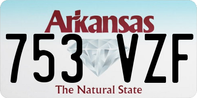 AR license plate 753VZF