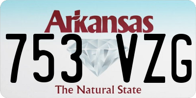 AR license plate 753VZG