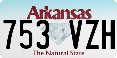 AR license plate 753VZH
