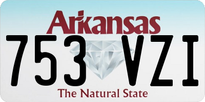 AR license plate 753VZI