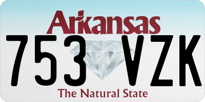 AR license plate 753VZK