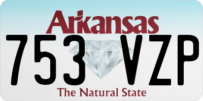 AR license plate 753VZP