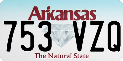 AR license plate 753VZQ