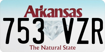 AR license plate 753VZR