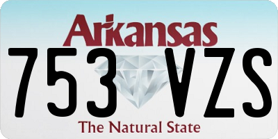 AR license plate 753VZS