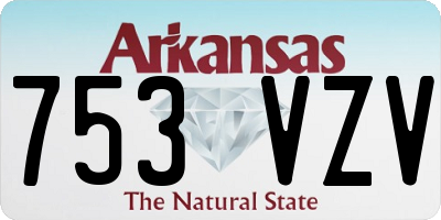 AR license plate 753VZV