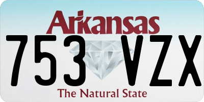 AR license plate 753VZX
