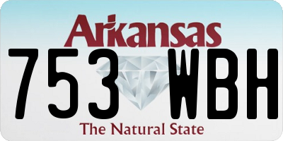 AR license plate 753WBH