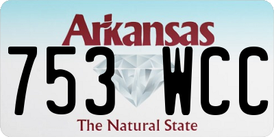 AR license plate 753WCC