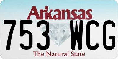 AR license plate 753WCG
